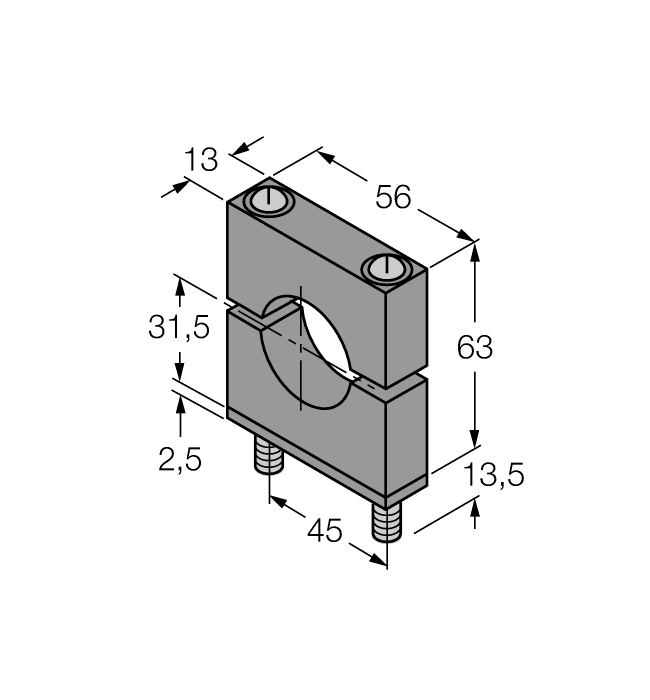 Кронштейн монтажный TURCK SMB30C Датчики магнитного поля (Холла)