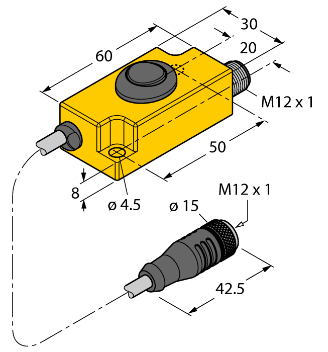 Turck TX1-Q20L60 Разветвители питания, переходники, адаптеры