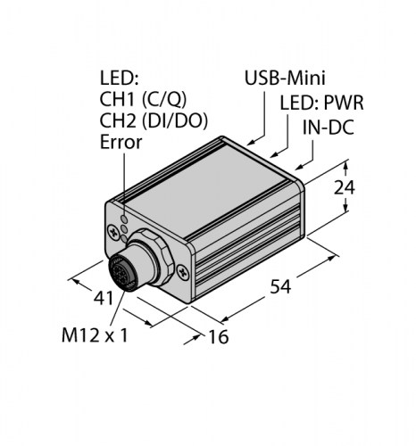 Адаптер датчиков со встроенным USB-портом TURCK USB-2-IOL-0002 Датчики магнитного поля (Холла)