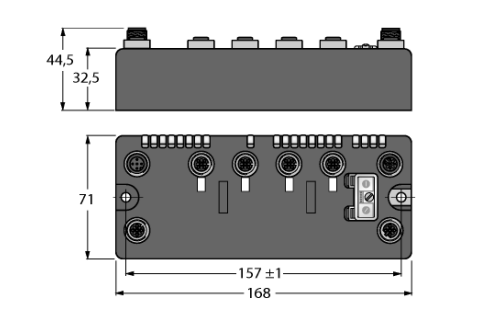 Станция компактная мультипротокольная для Industrial Ethernet TURCK BLCEN-4M12LT Устройства катодной защиты