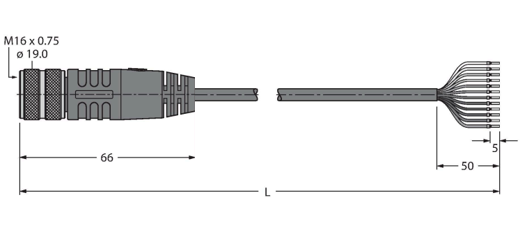 Кабель привода и датчика TURCK BKM 19 Защита кабеля