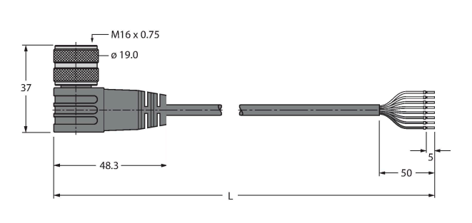 Кабель привода и датчика TURCK BKM BKWM Кабели