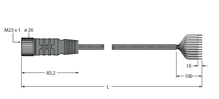 Кабель соединительный TURCK CKCM 12-11 Кабели