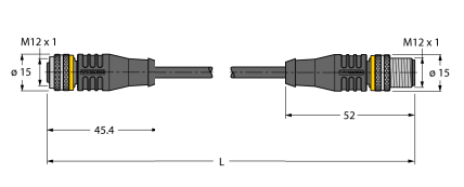 Кабель привода и датчика TURCK CSRWM 12 Кабели