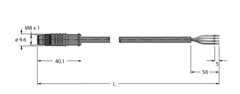 Кабель соединительный термостойкий TURCK HT-SSP4 Кабели