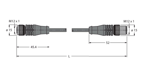 Кабель соединительный термостойкий TURCK HT-WAK4.5 Защита кабеля