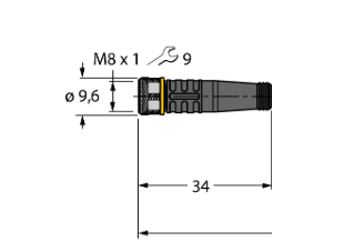 Кабель привода и датчика TURCK PKG 3M Защита кабеля