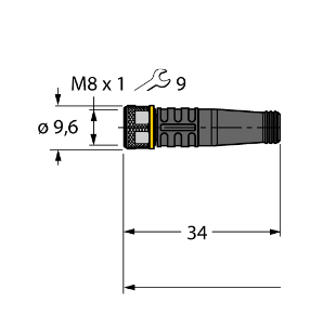 Кабель привода и датчика TURCK PKGCV 4M Кабели