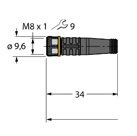 Кабель привода и датчика TURCK PKGH 4M Защита кабеля