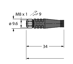 Кабель привода и датчика TURCK PKGV 3M Кабели