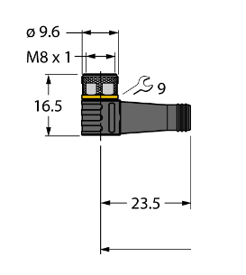 Кабель привода и датчика TURCK PKW 3M Кабели