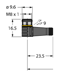 Кабель привода и датчика TURCK PKWH 4M Защита кабеля