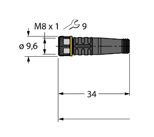 Кабель привода и датчика TURCK PSW 6M Кабели