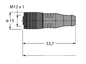 Кабель привода и датчика TURCK RKC 4.4Q Защита кабеля