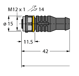 Turck RKC 8.501T Защита кабеля