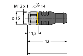 Кабель привода и датчика TURCK RKCV 4T Защита кабеля