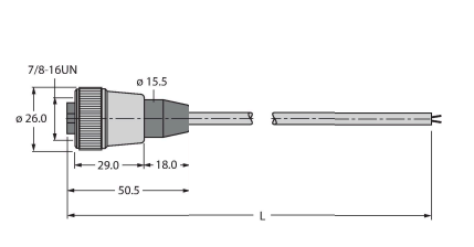 Кабель привода и датчика TURCK RKM 20 Кабели