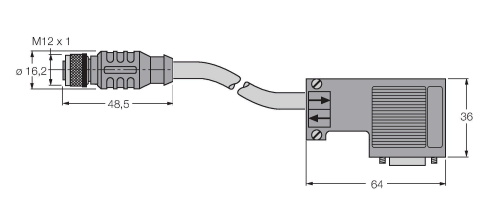 Кабель привода и датчика TURCK RKSW D9S Кабели