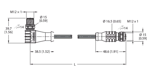 Кабель соединительный TURCK RKSW WKSW Кабели