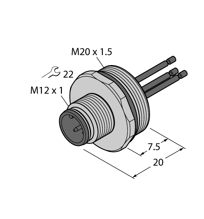 Turck EC-FS4.5 Разъемы и соединения