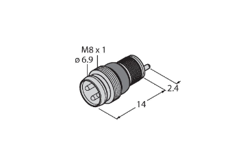 Разъем фланцевый встроенный, винтовой/защелкивающийся TURCK ESGP4P Опоры и конструкции