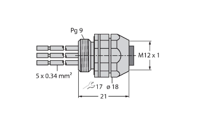 Монтаж на фланец TURCK FKDW4.54 Опоры и конструкции