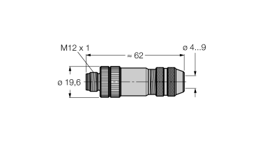 Разъем разборный, гнездовой, прямой TURCK BMSS 8141 Разъемы и соединения