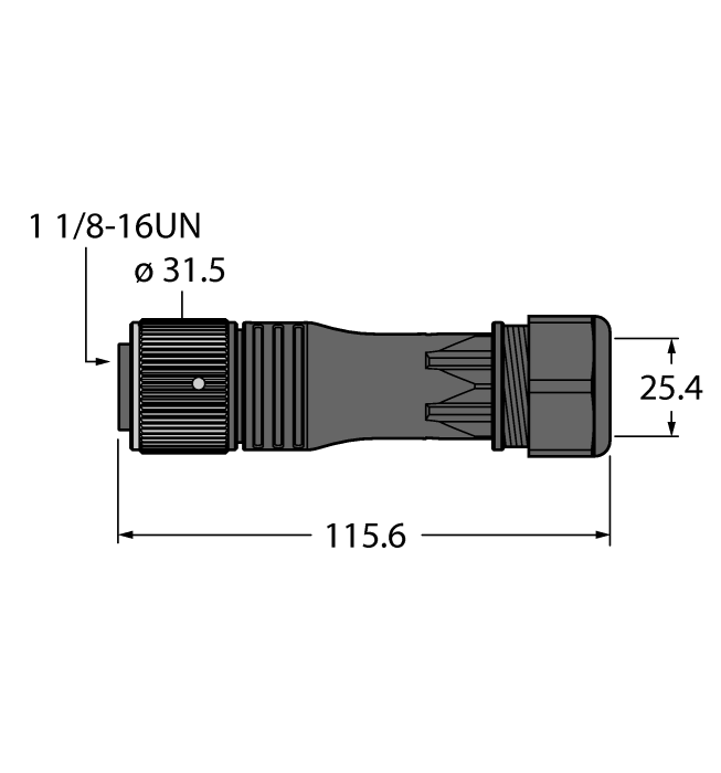 Разъем разборный, гнездовой, прямой TURCK BV 71101-0 Разъемы и соединения