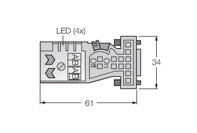 Turck FW-D9TLEDKU9XX Разъемы и соединения