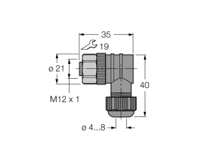 Turck WBK 19-0 Клеммы, сжимы, разъемы