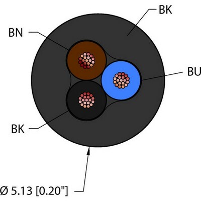 Кабель в бухтах TURCK RF52521 BLK Кабели