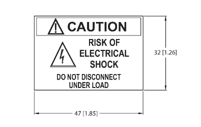 Turck CAUTION LABEL Аксессуары для электромонтажа