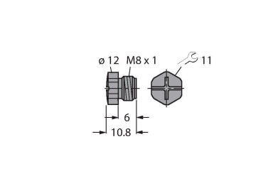 Turck SCHUTZSTOPFEN ISK Аксессуары для электромонтажа