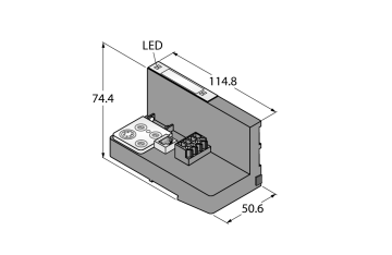 Шлюз системы ввода/вывода для устройств ввода/вывода PROFINET TURCK BL20-GW Кабельные вводы и штуцера