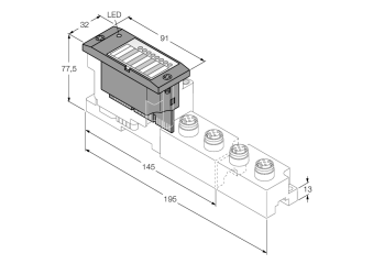 Turck BL67-1RS232 Кабельные вводы и штуцера