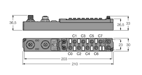 Модуль соединительный piconet для CANopen TURCK SCOL-0404D Кабельные вводы и штуцера