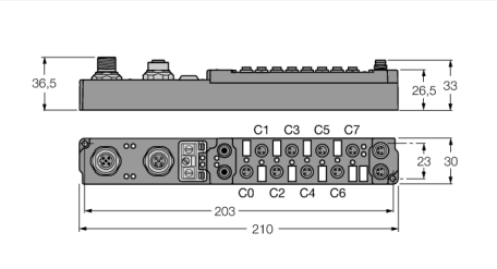 Модуль соединительный piconet для PROFIBUS-DP TURCK SDPL-0404D Кабельные вводы и штуцера