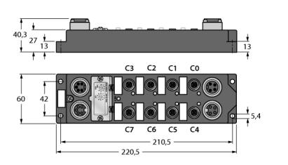 Turck FAS8‐S0404G Кабельные вводы и штуцера