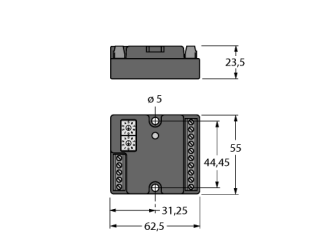 Модуль ввода-вывода DeviceNet TURCK FDN20-S0404G Кабельные вводы и штуцера