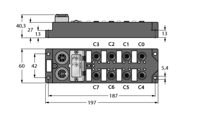 Модуль ввода/вывода дискретный TURCK FDNP-ES88 Кабельные вводы и штуцера