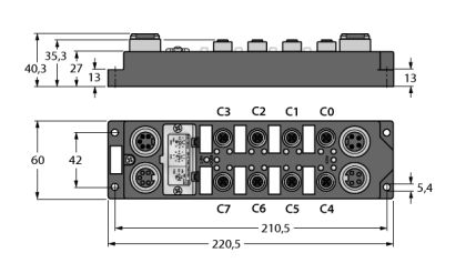 Turck FDNP-L0808H Кабельные вводы и штуцера