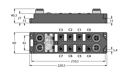 Turck FDNP-S0808H Кабельные вводы и штуцера