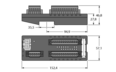 Модуль ввода/вывода fieldbus для PROFIBUS-DP TURCK FDP20-16S Кабельные вводы и штуцера