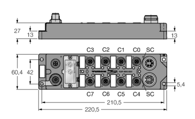 Станция компактная мультипротокольная fieldbus для PROFIBUS-DP TURCK FLDP-IM16 Устройства катодной защиты