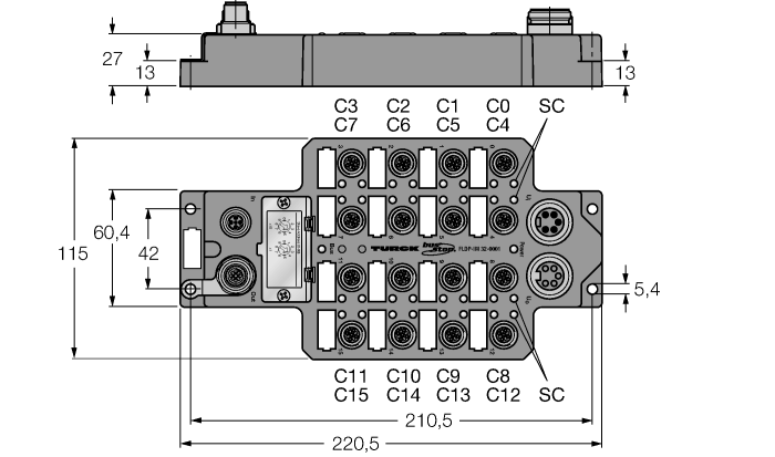 Станция компактная мультипротокольная fieldbus для PROFIBUS-DP TURCK FLDP-IM32 Устройства катодной защиты