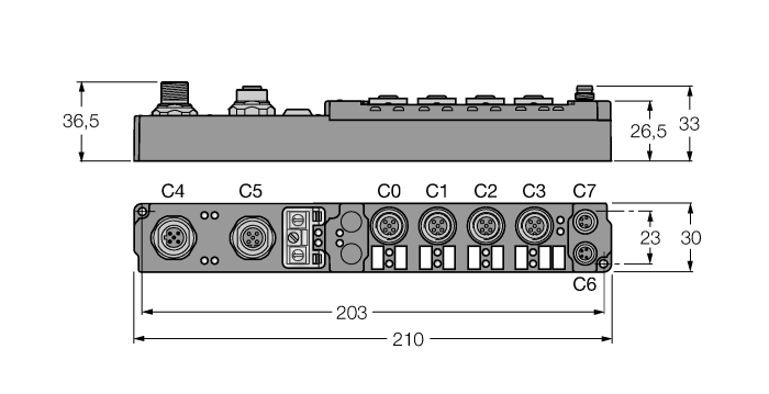 Модуль piconet автономный для PROFIBUS TURCK SDPB-0008D Кабельные вводы и штуцера