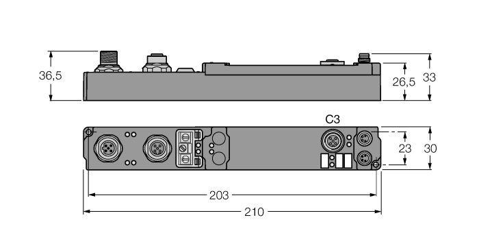 Модуль piconet автономный для PROFIBUS TURCK SDPB-10S Кабельные вводы и штуцера