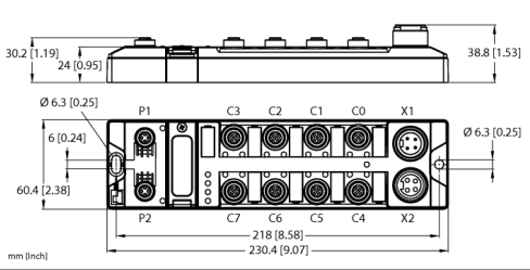 Модуль ввода/вывода для Ethernet компактный мультипротокольный TURCK TBEN-LH Кабельные вводы и штуцера