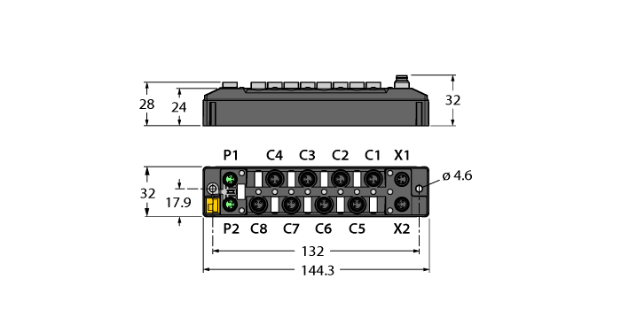 Модуль ввода/вывода для Ethernet компактный мультипротокольный TURCK TBEN-S1 Кабельные вводы и штуцера