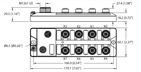 Концентратор ввода/вывода дискретных сигналов к IO-Link мастеру TURCK TBIL-LL Кабельные вводы и штуцера